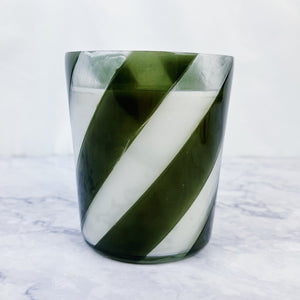 Holiday Striped Candle