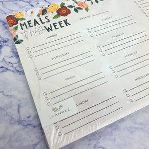 Poppies Menu Notepad