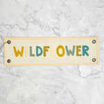 Wildflowers Embroidered Canvas Banner