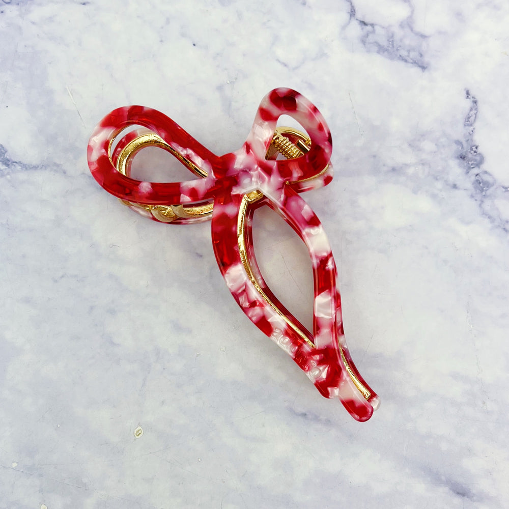 Ribbon Bow Claw Clip