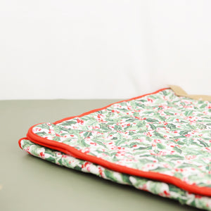 Holly Jolly Quilted Runner