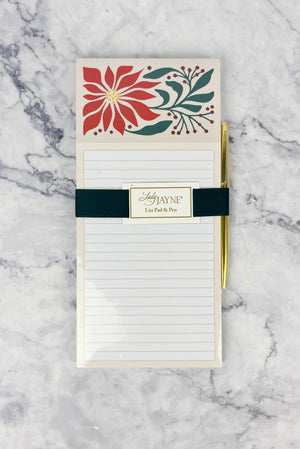 Magnetic Holiday Notepad with Pen