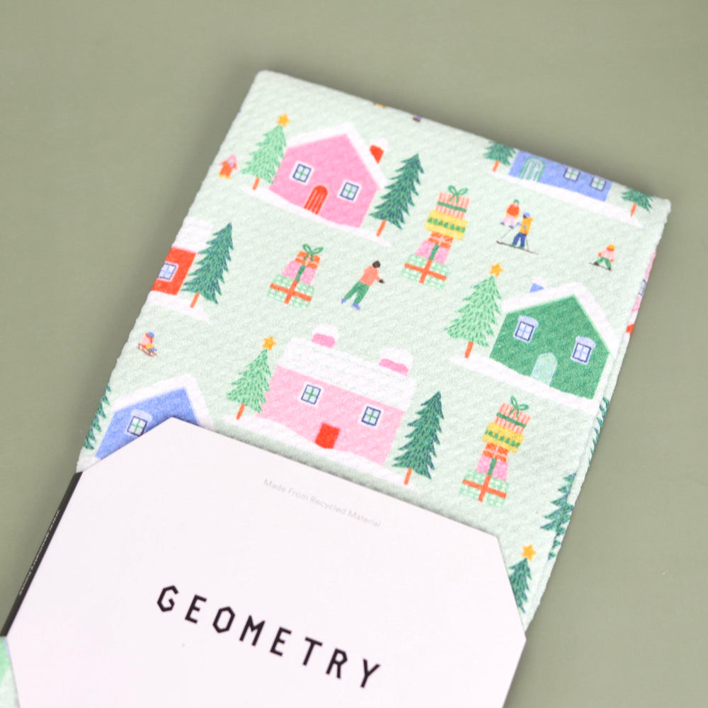 Holiday Recycled Tea Towels