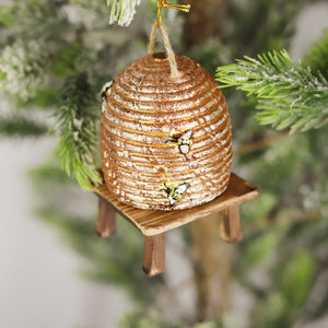 Bee Skep Ornament
