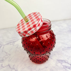 Strawberry Drinking Glass