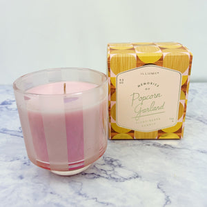 Memory Lane Striped Holiday Candle