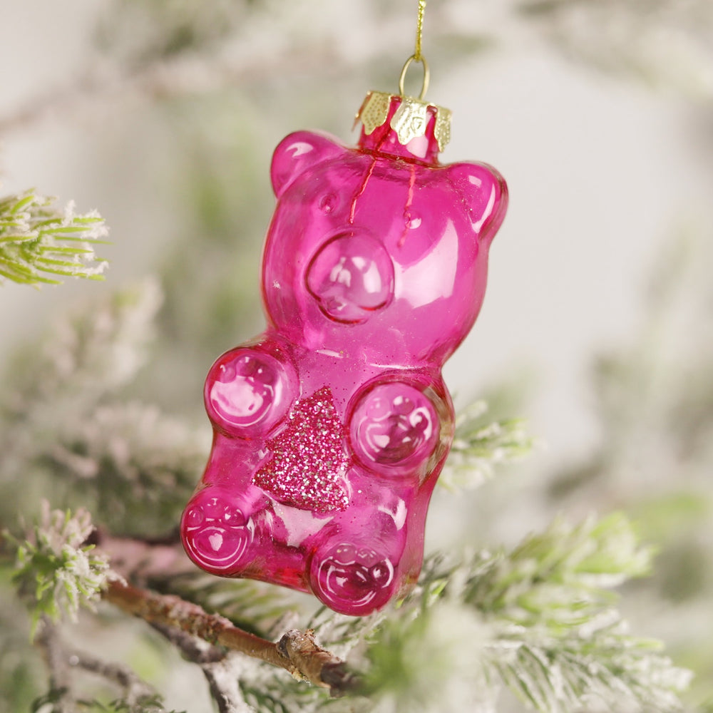 Glass Gummy Bear Ornament