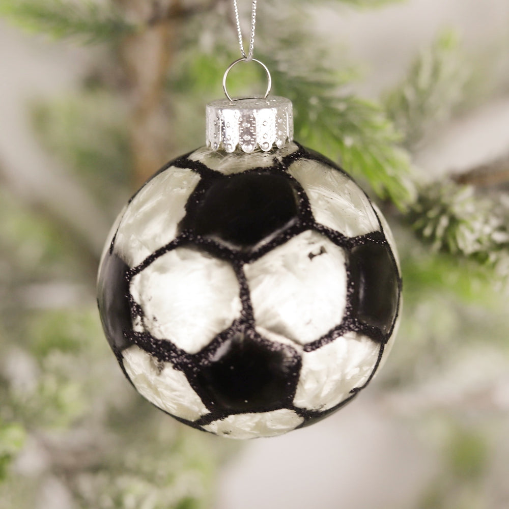 Large Glass Sports Ball Ornament