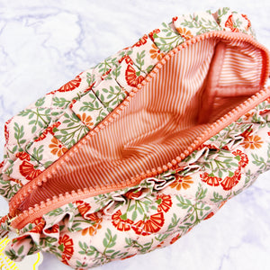 Everbloom Quilted Cosmetic Pouch