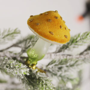Holiday Clip On Mushroom Ornaments