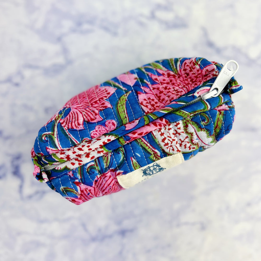 Seascape Quilted Cosmetic Bag