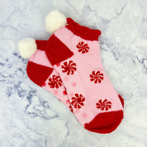 Holiday Pom Pom House Socks