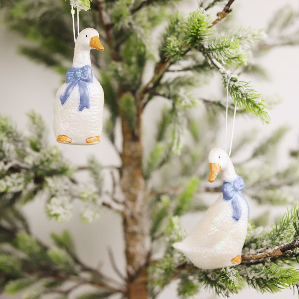 Country Goose Ornament