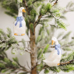 Country Goose Ornament