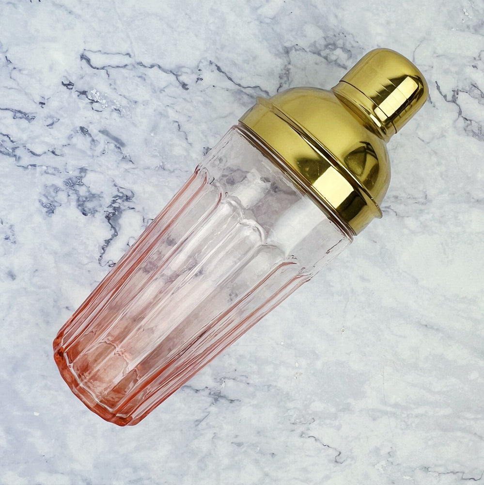 Gold and Pink Cocktail Shaker