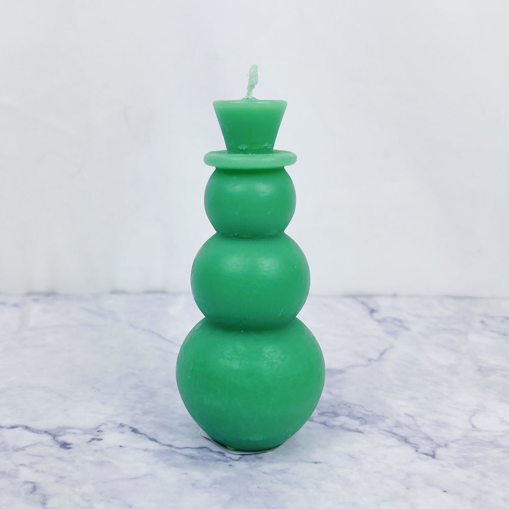 Snowman Candle