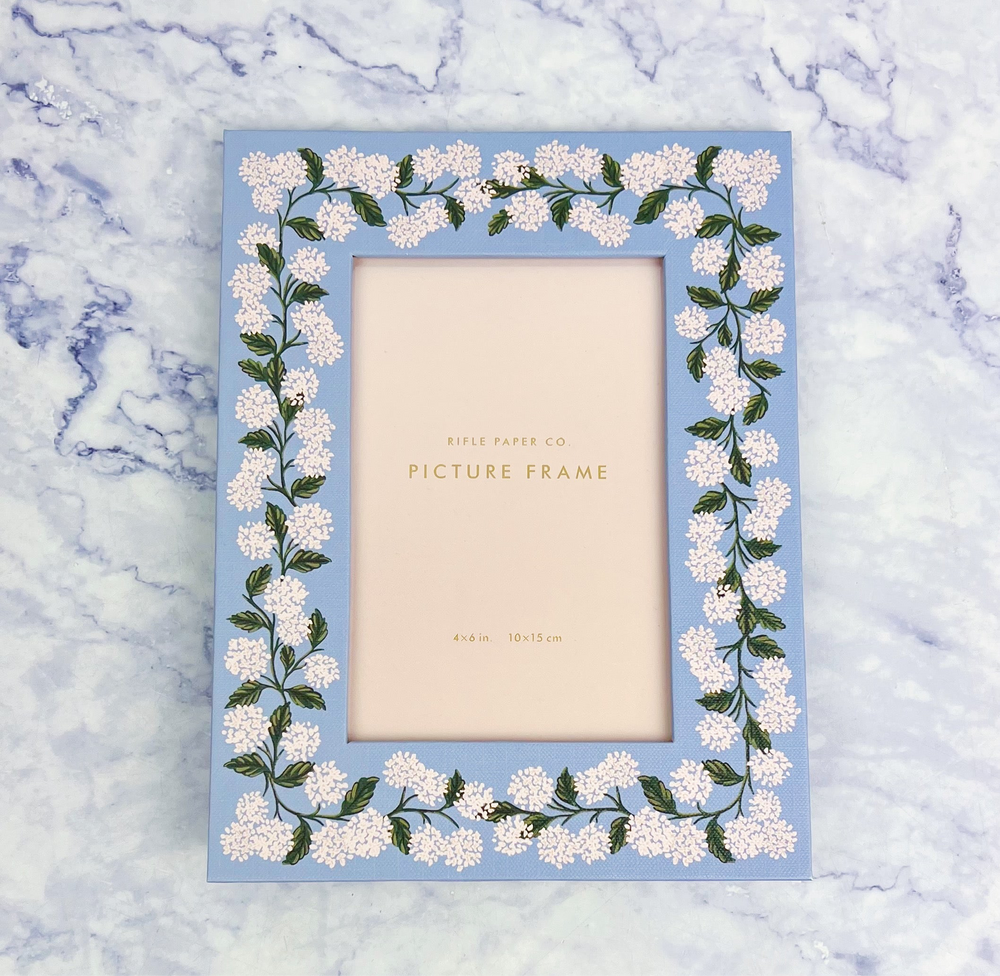 Hydrangea Paper Wrapped Picture Frame