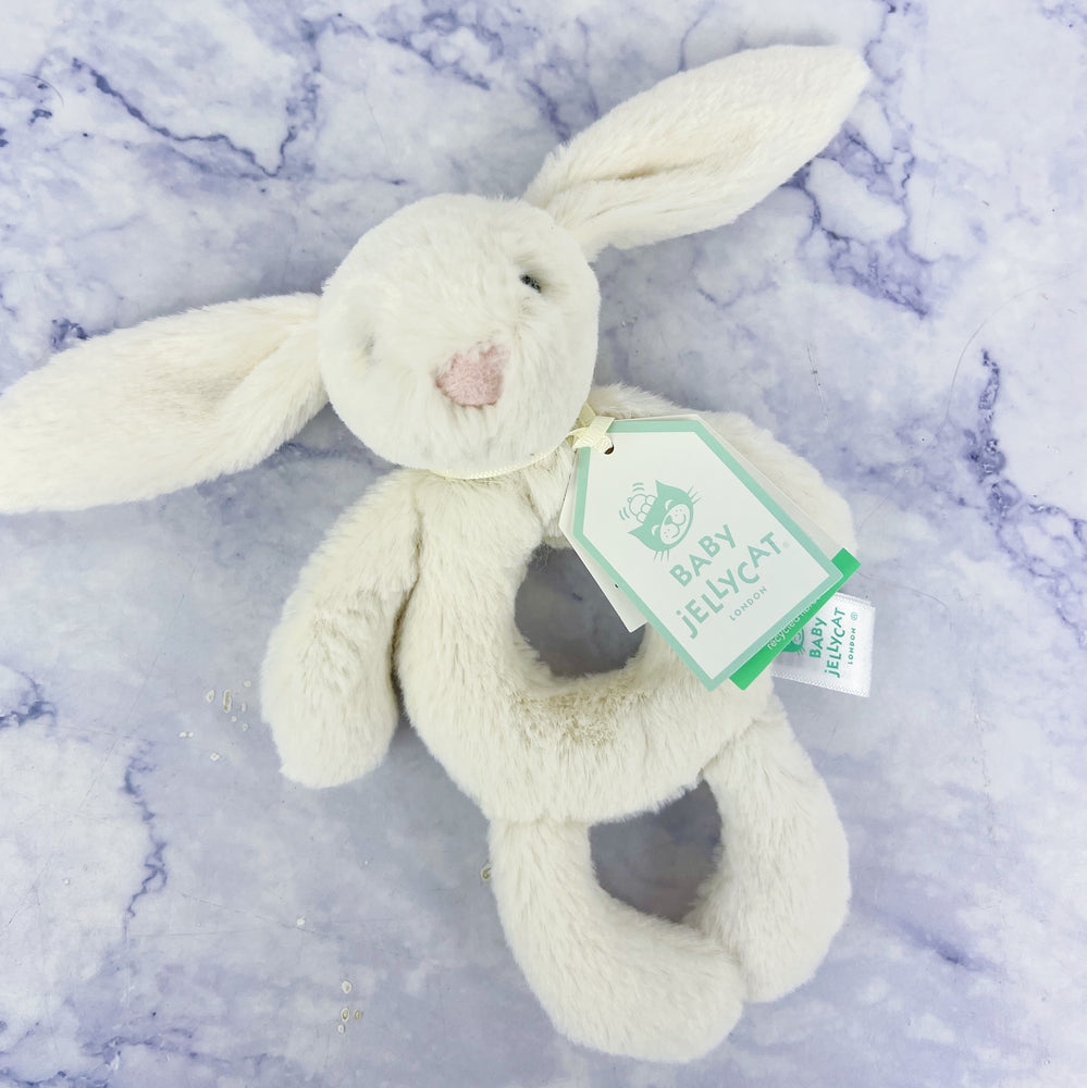 Bashful Cream Bunny Ring Rattle