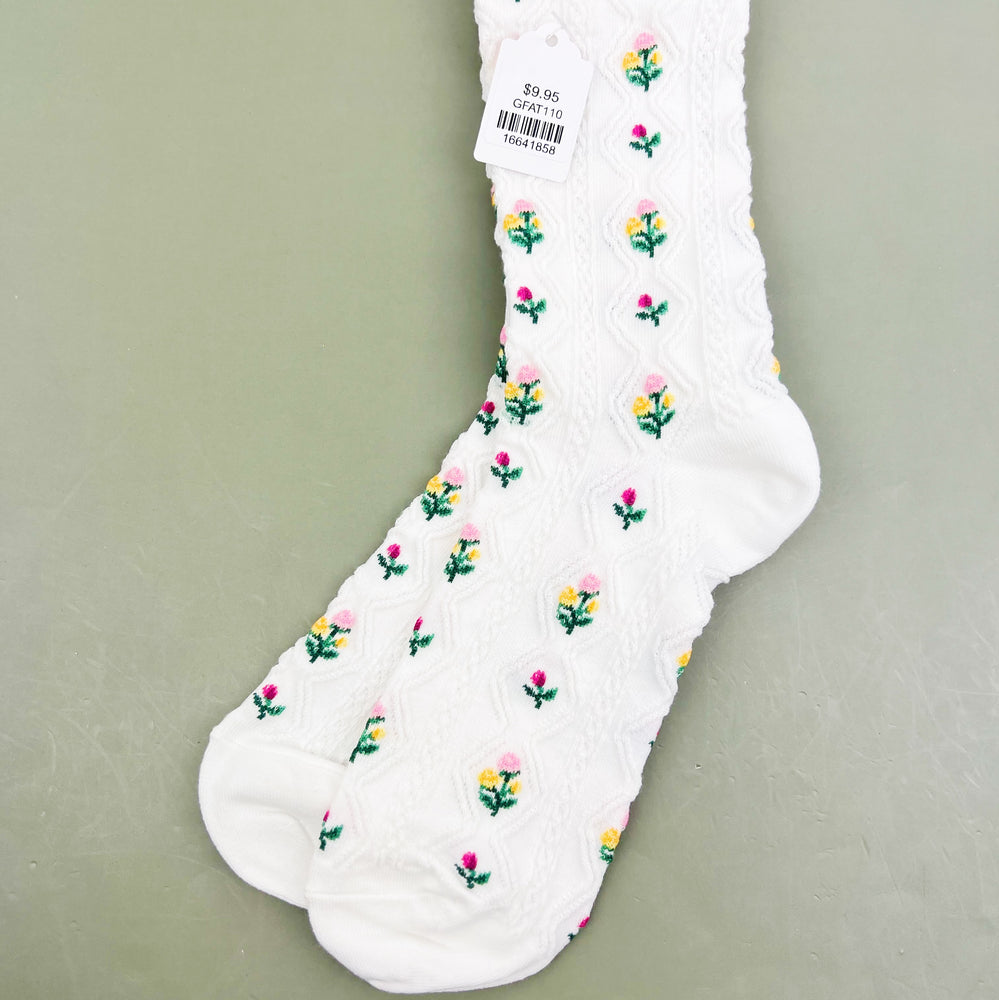 Romantic Floral Socks