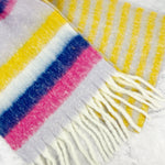 Yellow and Lilac Striped Scarf