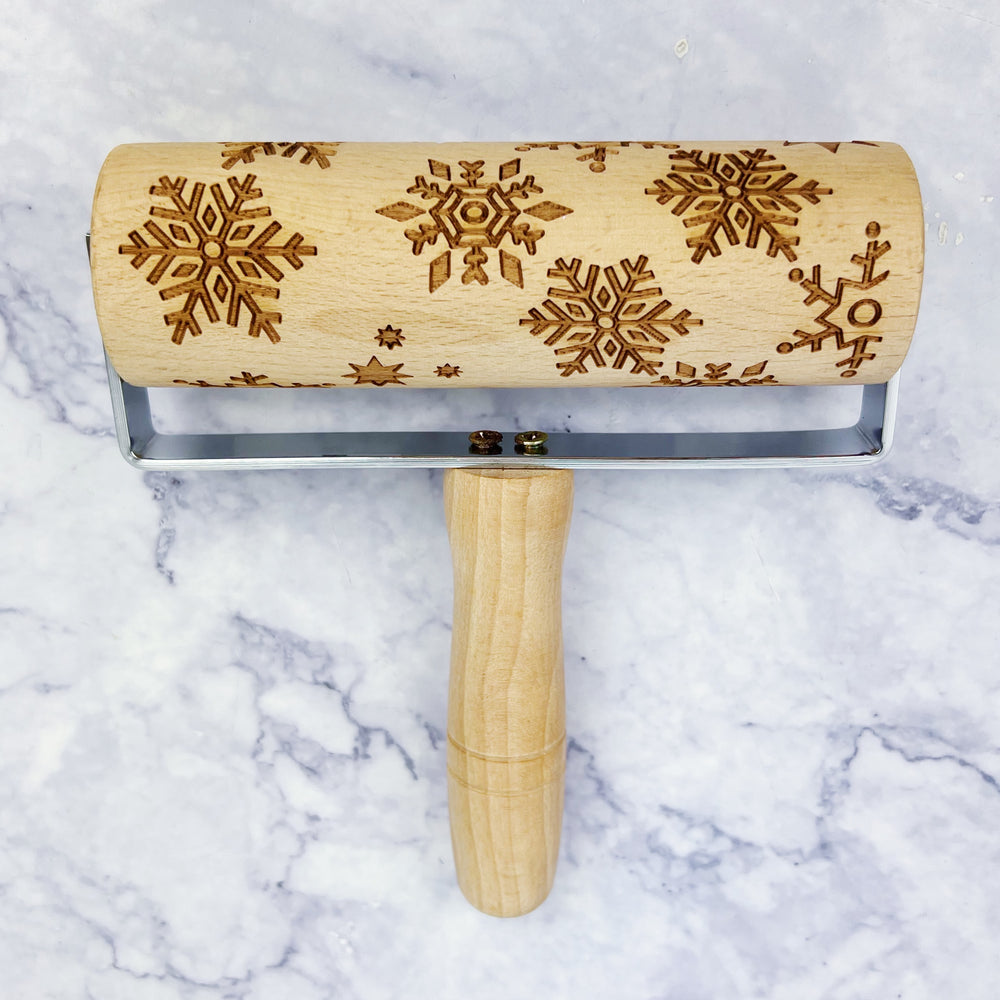 Holiday Wooden Cookie Roller