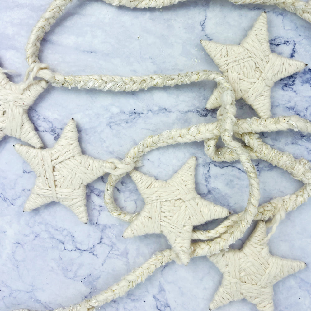 Handmade Wool Felt Star Garland