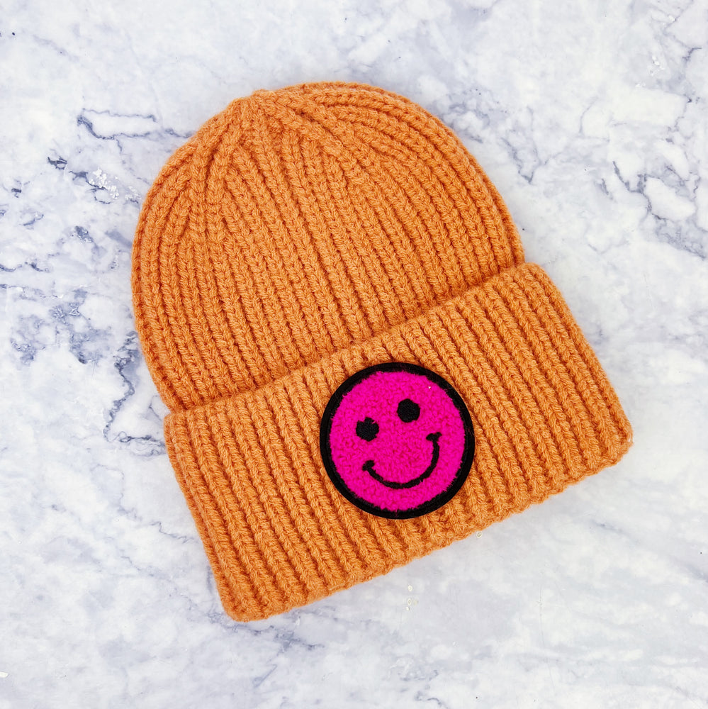 Kids Happy Face Beanie