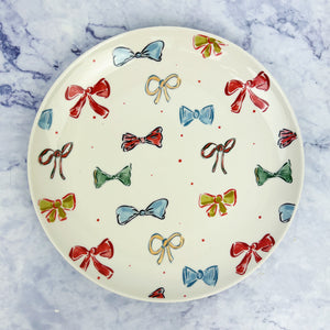 Whimsical Christmas Village Stoneware Plate