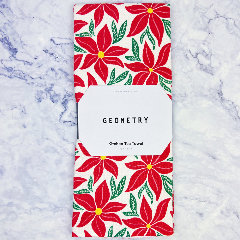 Festive Holiday Geometry Tea Towels