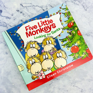 Five Little Monkeys Looking for Santa Board Book