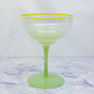 Ombre Coupe Glass