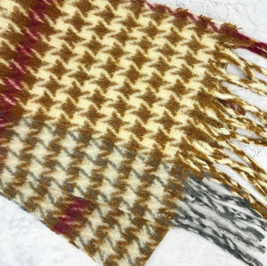 Brown Herringbone Scarf