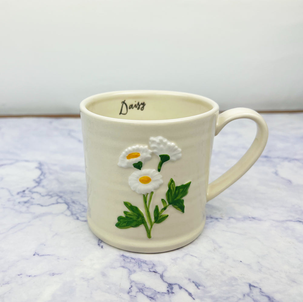 Fruity and Floral Embossed Mugs