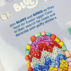 Bluey: Happy Easter! A Puffy Sticker Coloring Book