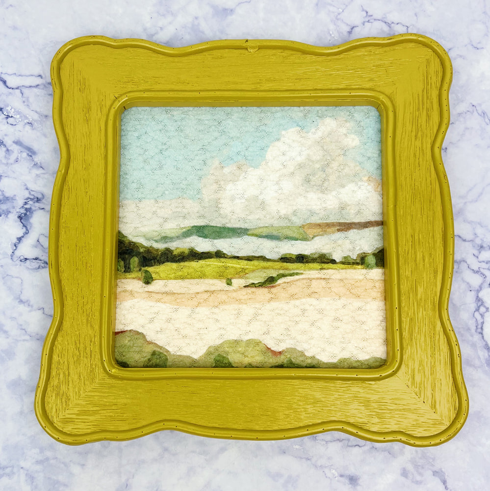 Framed Cotton Landscape Wall Art