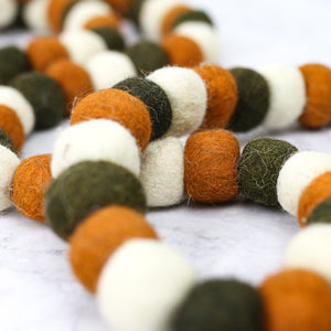 Autumn Felt Ball Garland