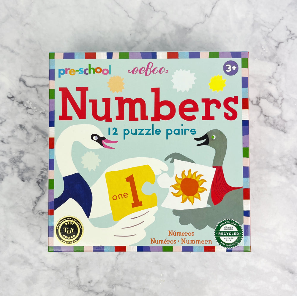 Pre-School Numbers Puzzle Pairs