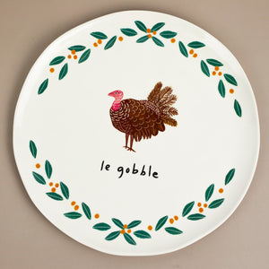 Le Gobble Melamine Plate