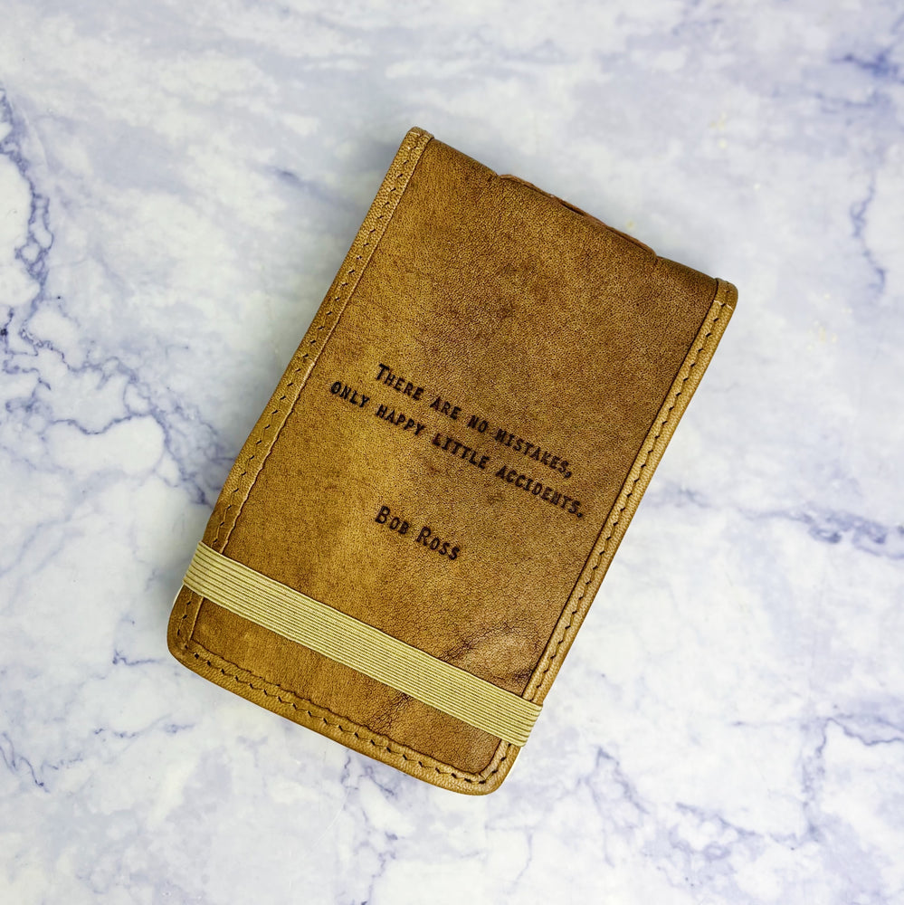 Bob Ross Mini Leather Journal