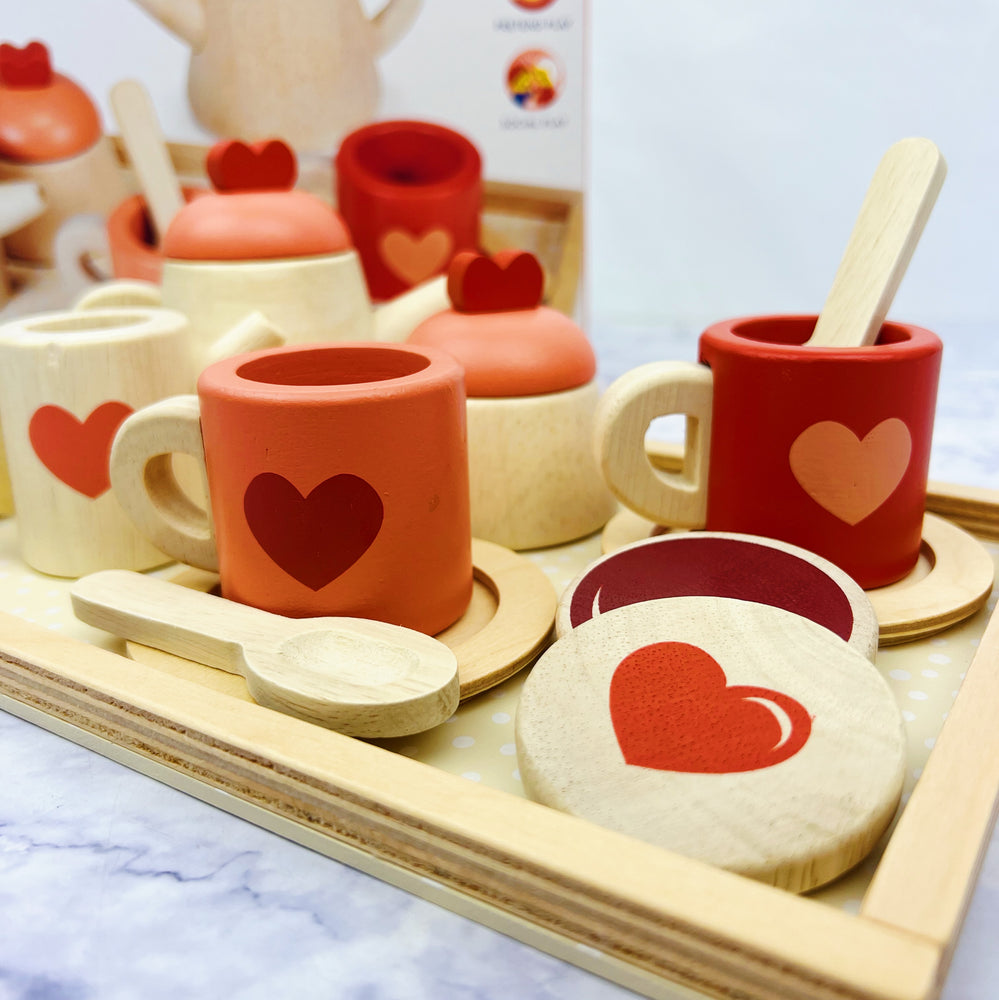 Wooden Tea Tray Set