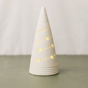 Glowing White Ceramic Trees