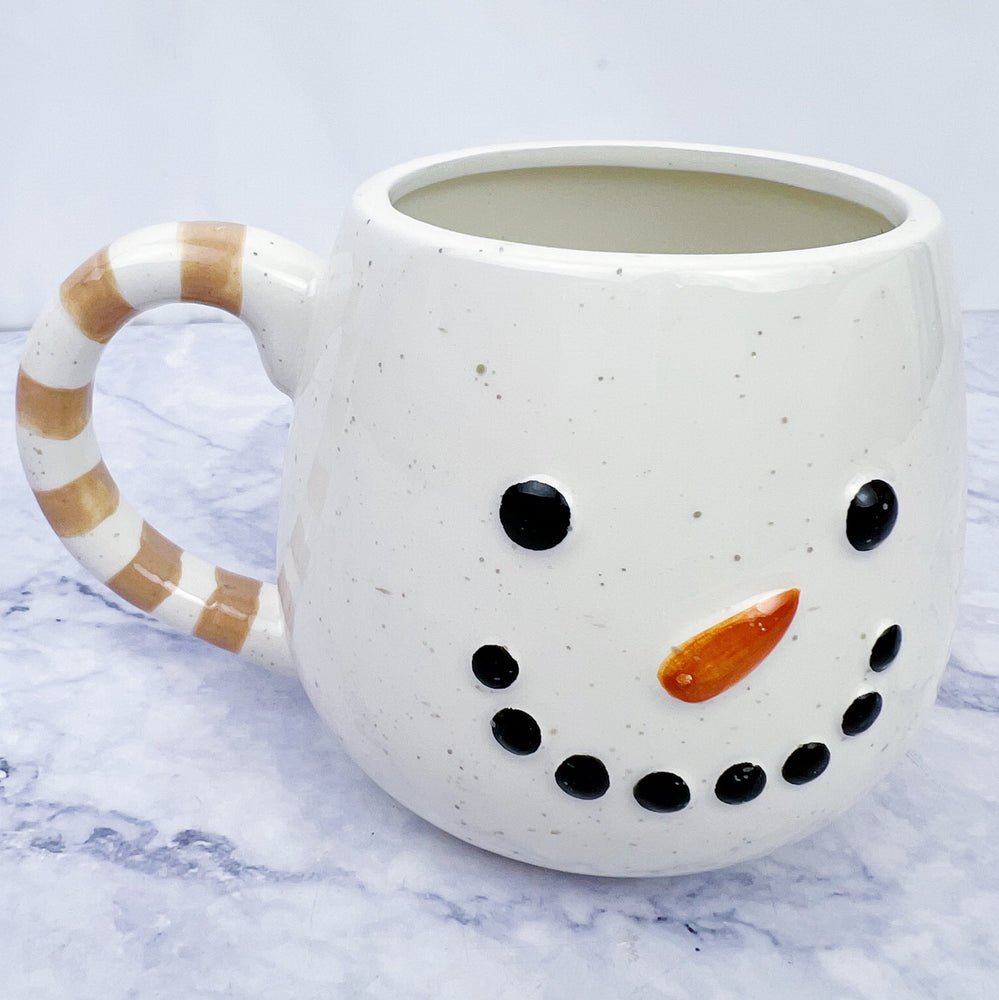 Striped Snowman Mug