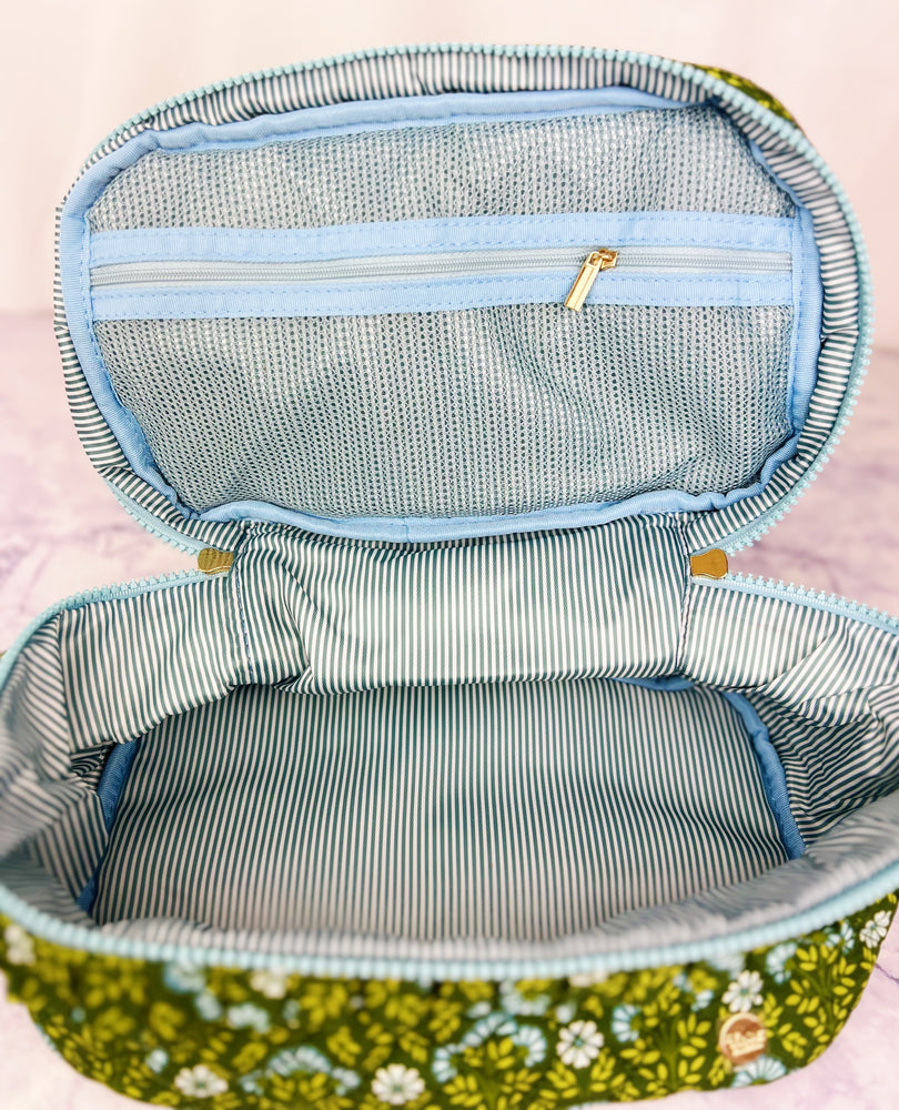 Everbloom Quilted Cosmetic Bag