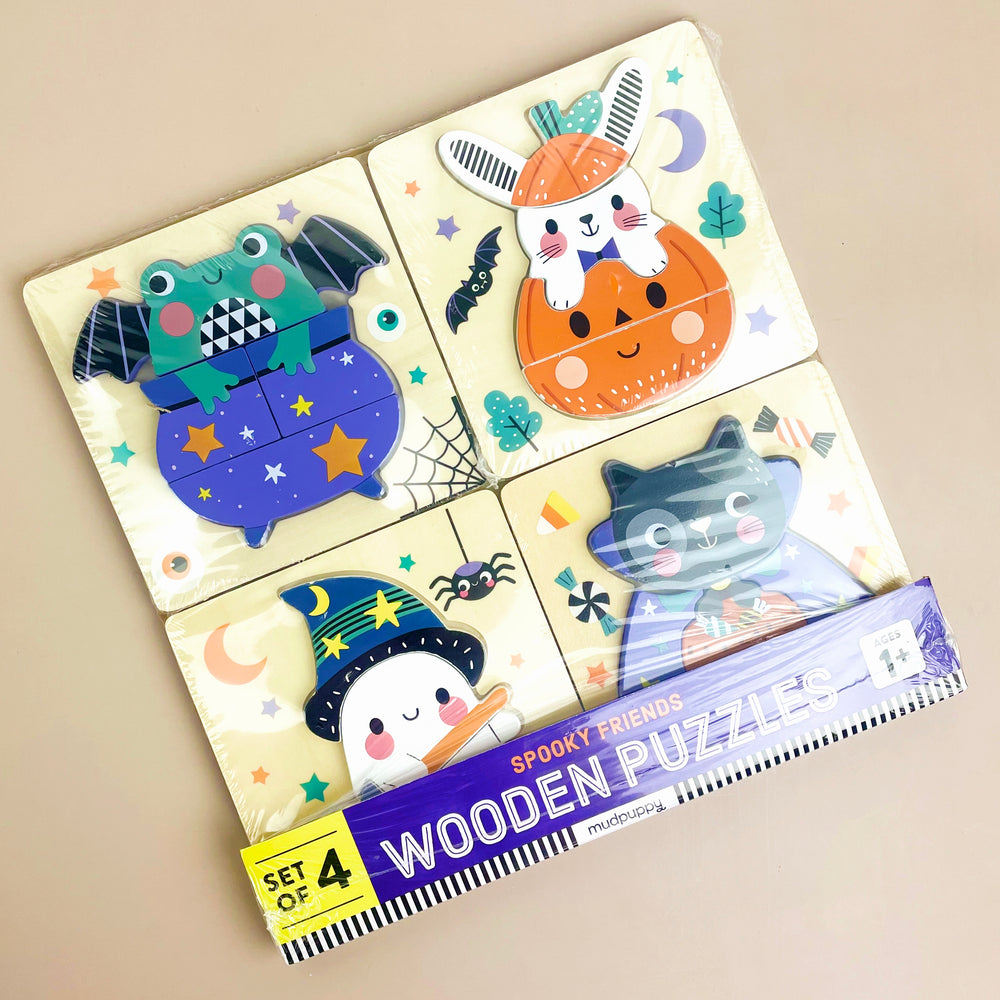 Spooky Friends Wooden Puzzle