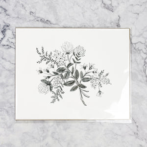 
                
                    Load image into Gallery viewer, Clover Sketch Art Print
                
            
