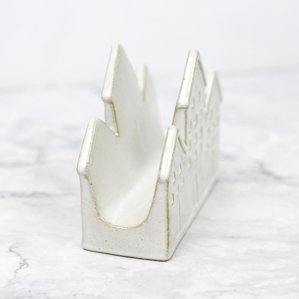 
                
                    Load image into Gallery viewer, Stoneware Houses Napkin Holder
                
            