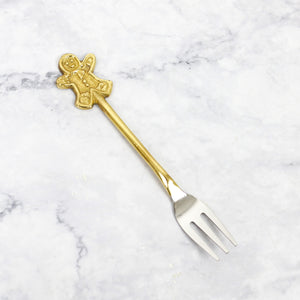 
                
                    Load image into Gallery viewer, Brass Gingerbread Man Cutlery
                
            
