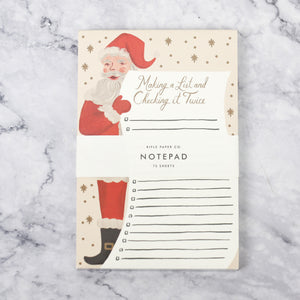 Making a List and Checking it Twice Notepad