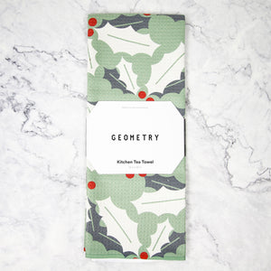 Festive Holiday Geometry Tea Towels