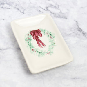 Whimsical Holiday Stoneware Dish